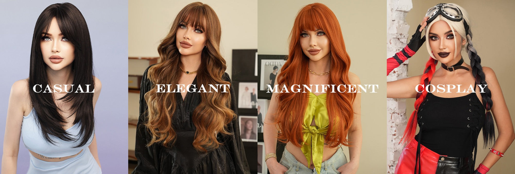 Premium European Synthetic Wigs | Natural Look & Style