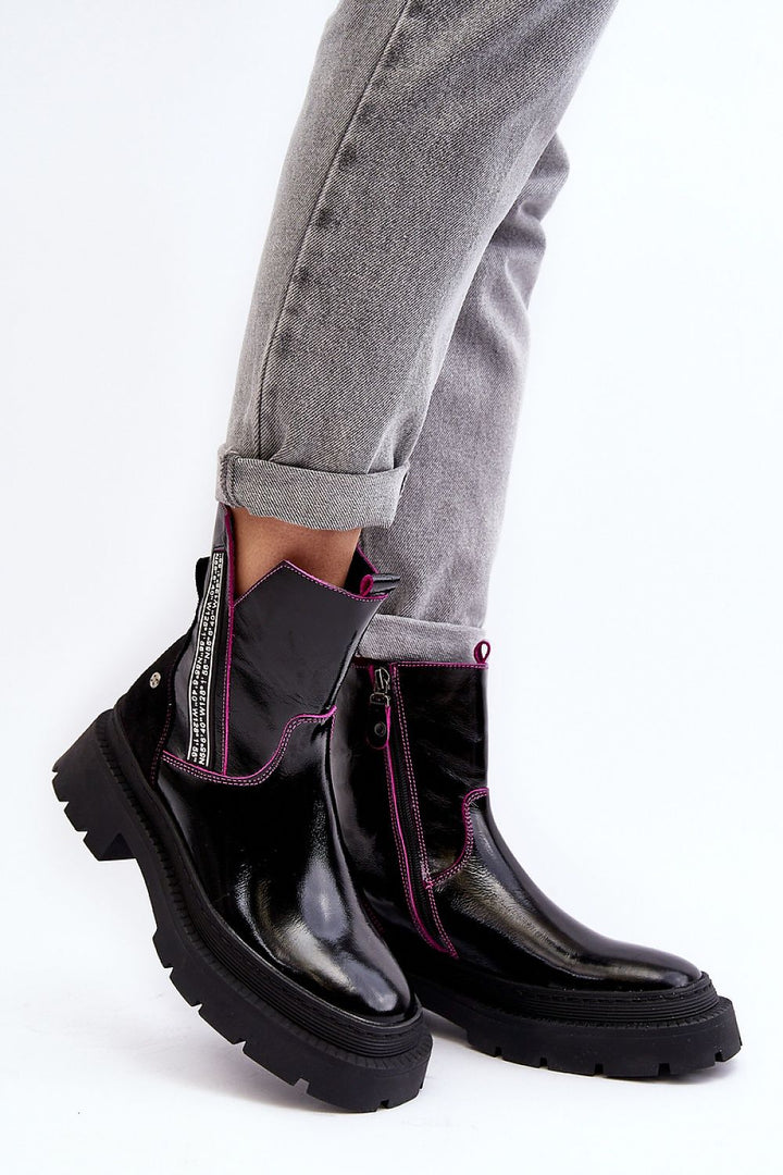 Zapatos bajos de tacón. Paso con estilo.