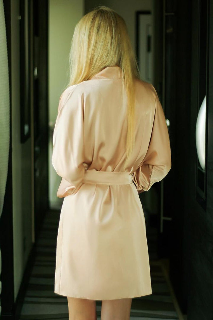 Peignoir Fluide Satin Kalimo