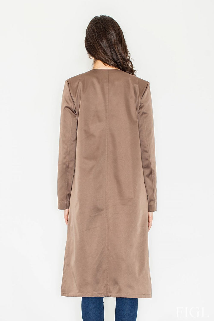 Elegant coat - long straight cut Figl
