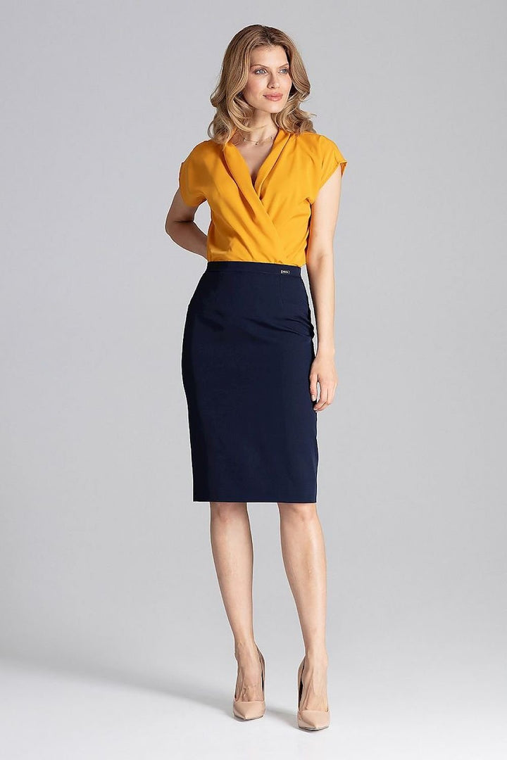 Classic Knee-Length Pencil  Skirt  Figl