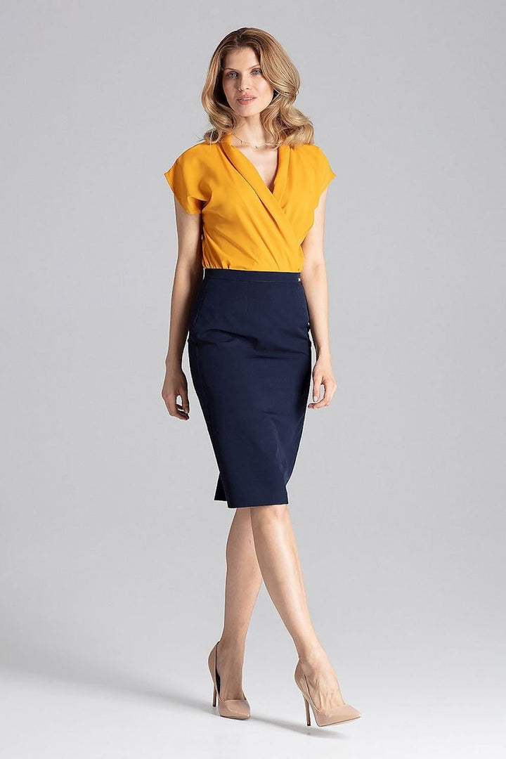 Classic Knee-Length Pencil  Skirt  Figl