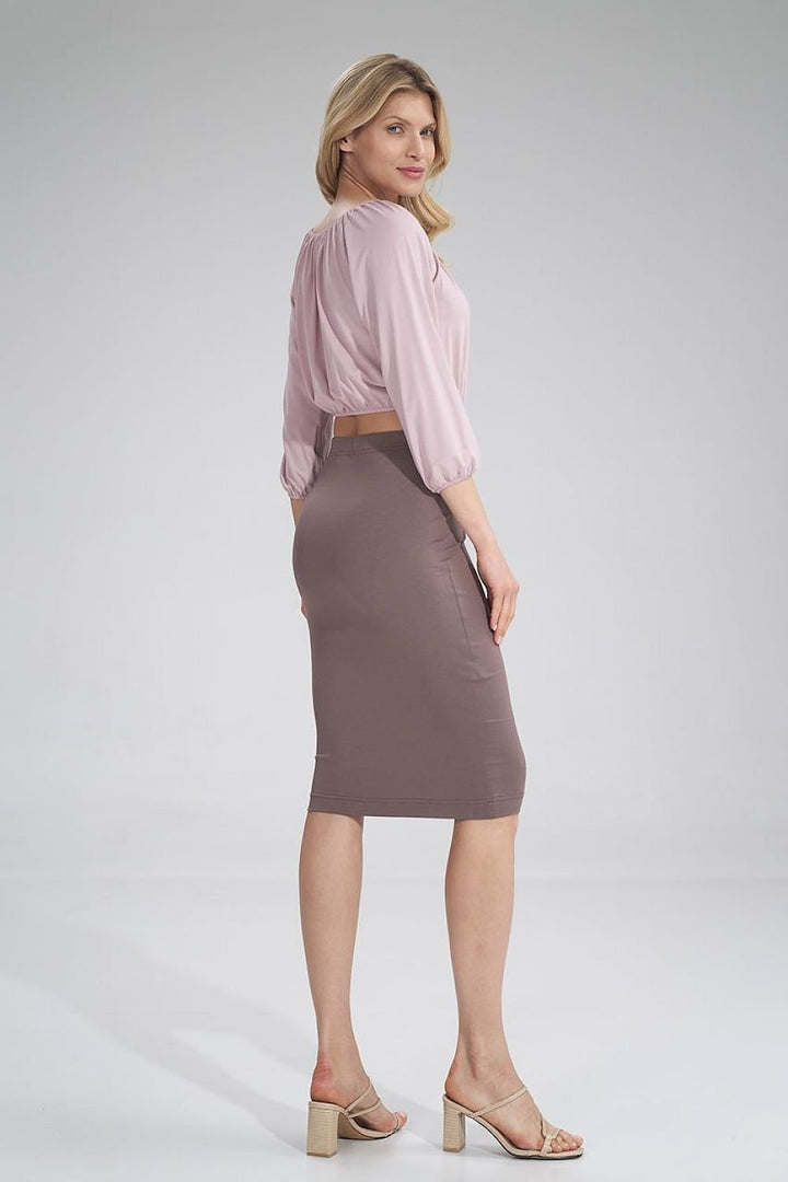 Blusa Corta Con Mangas Figl