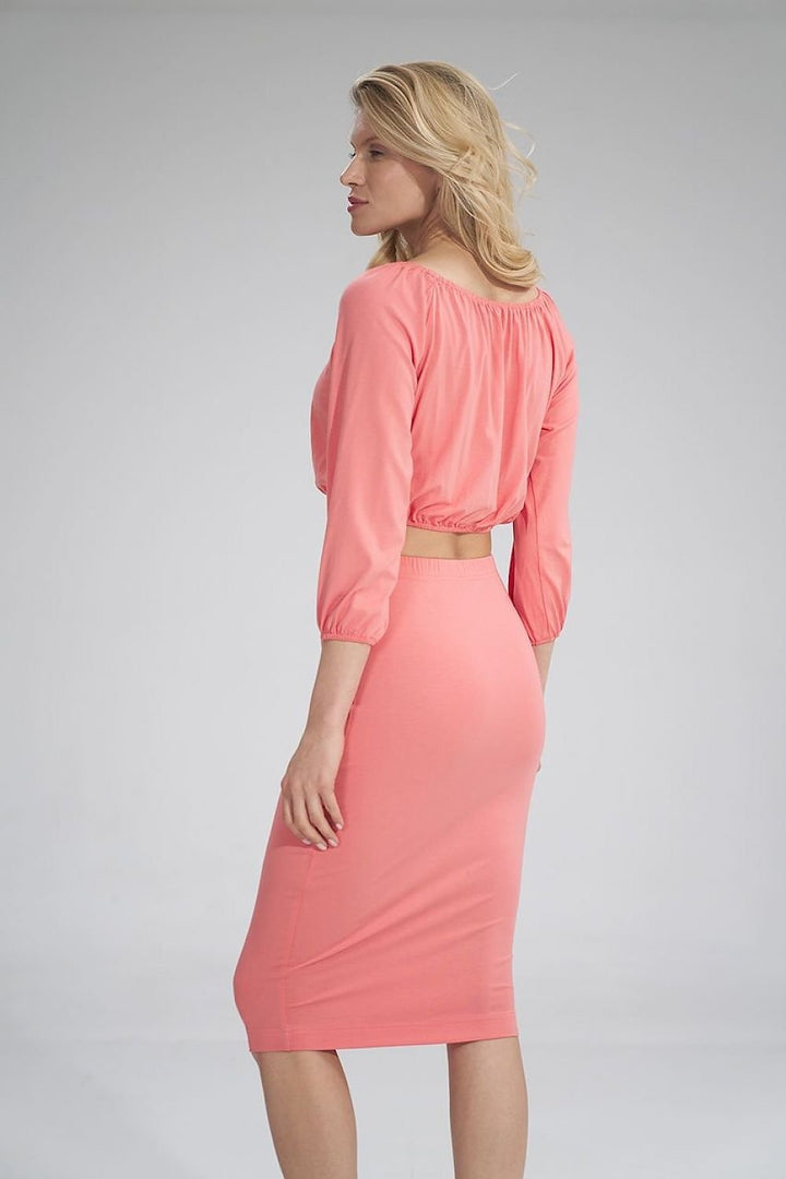 Blusa Corta Con Mangas Figl