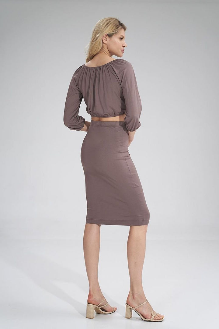 Blusa Corta Con Mangas Figl