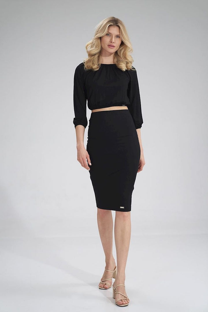 Blusa Corta Con Mangas Figl