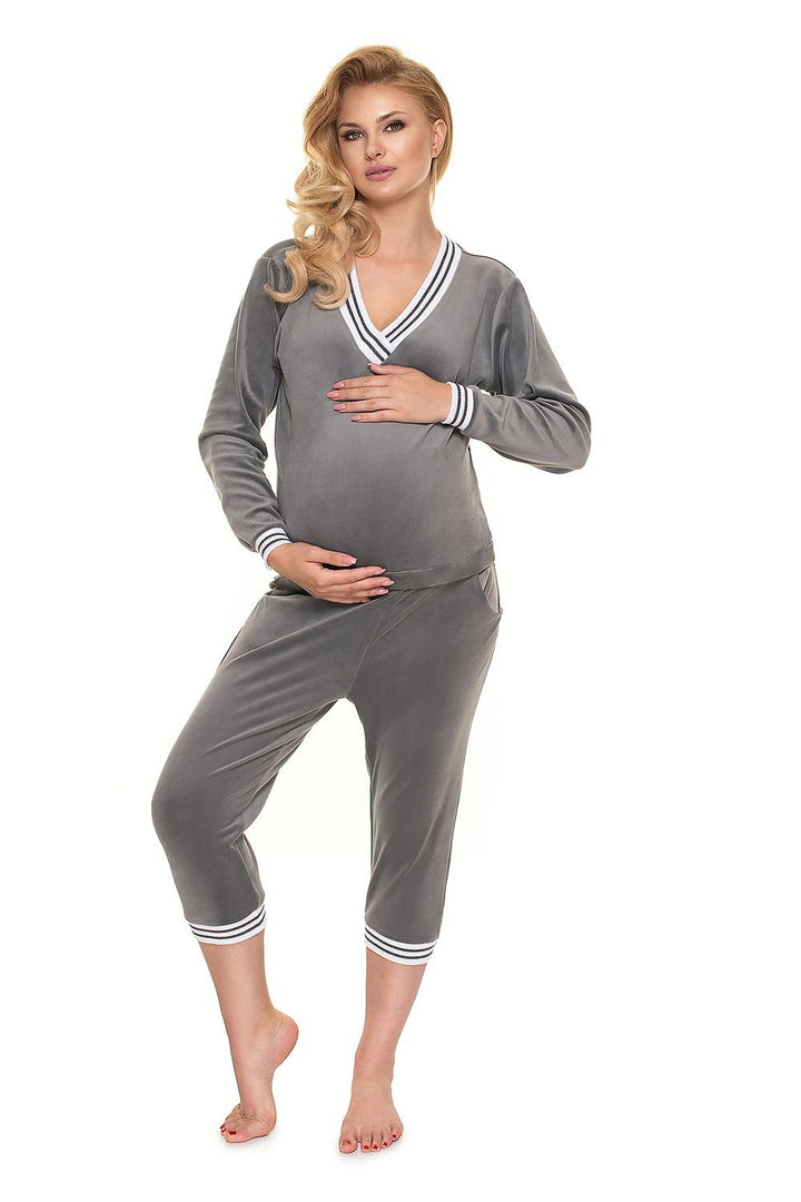 Conjunto de chándal con ribetes en contraste PeeKaBoo