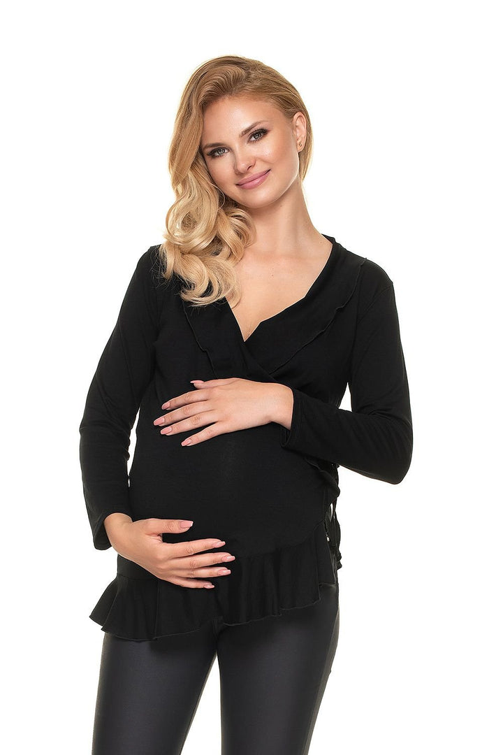 Blusa Embarazada Con Volantes Blusa PeeKaBoo