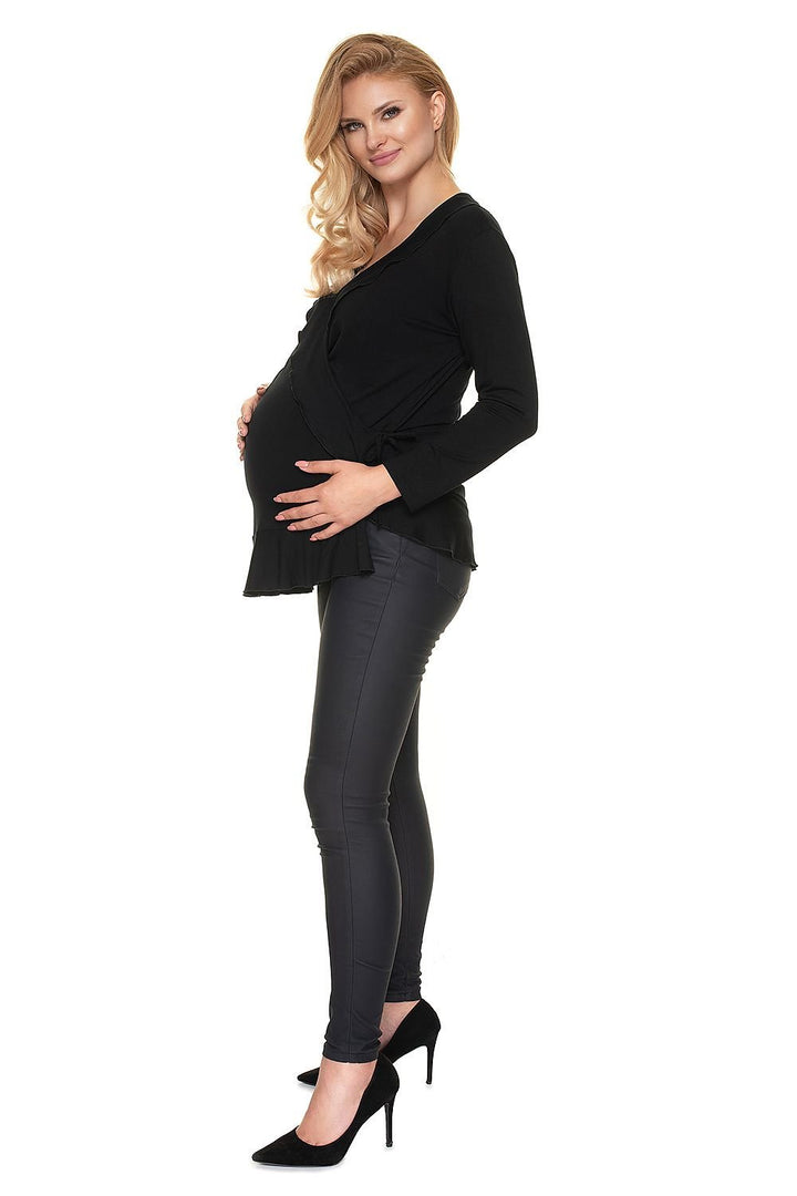 Blusa Embarazada Con Volantes Blusa PeeKaBoo