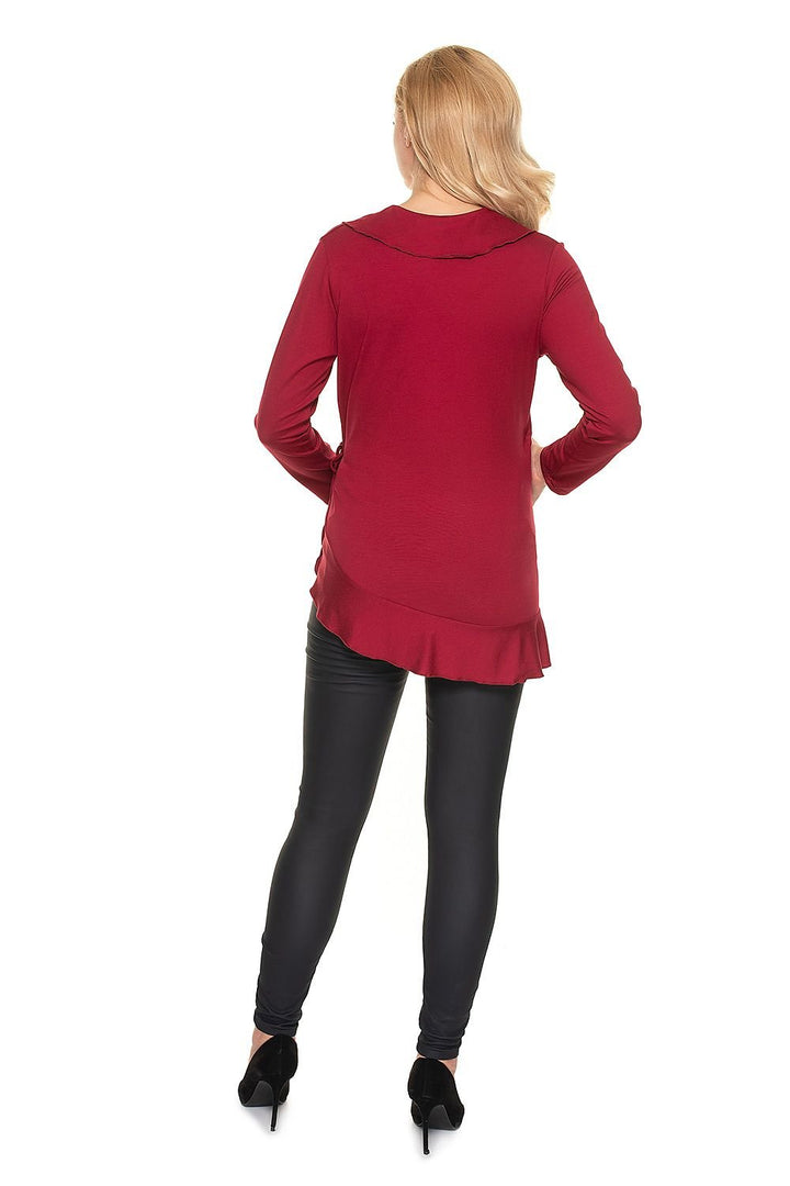 Blusa Embarazada Con Volantes Blusa PeeKaBoo