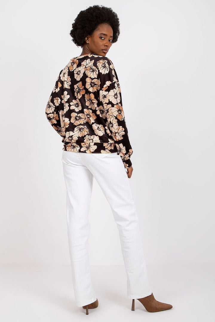 Blouse à manches longues et décolleté en V