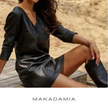 Discover Makadamia’s diverse collection of dresses and sweaters. High-quality designs that keep you stylish, comfortable, and ready for any event.”