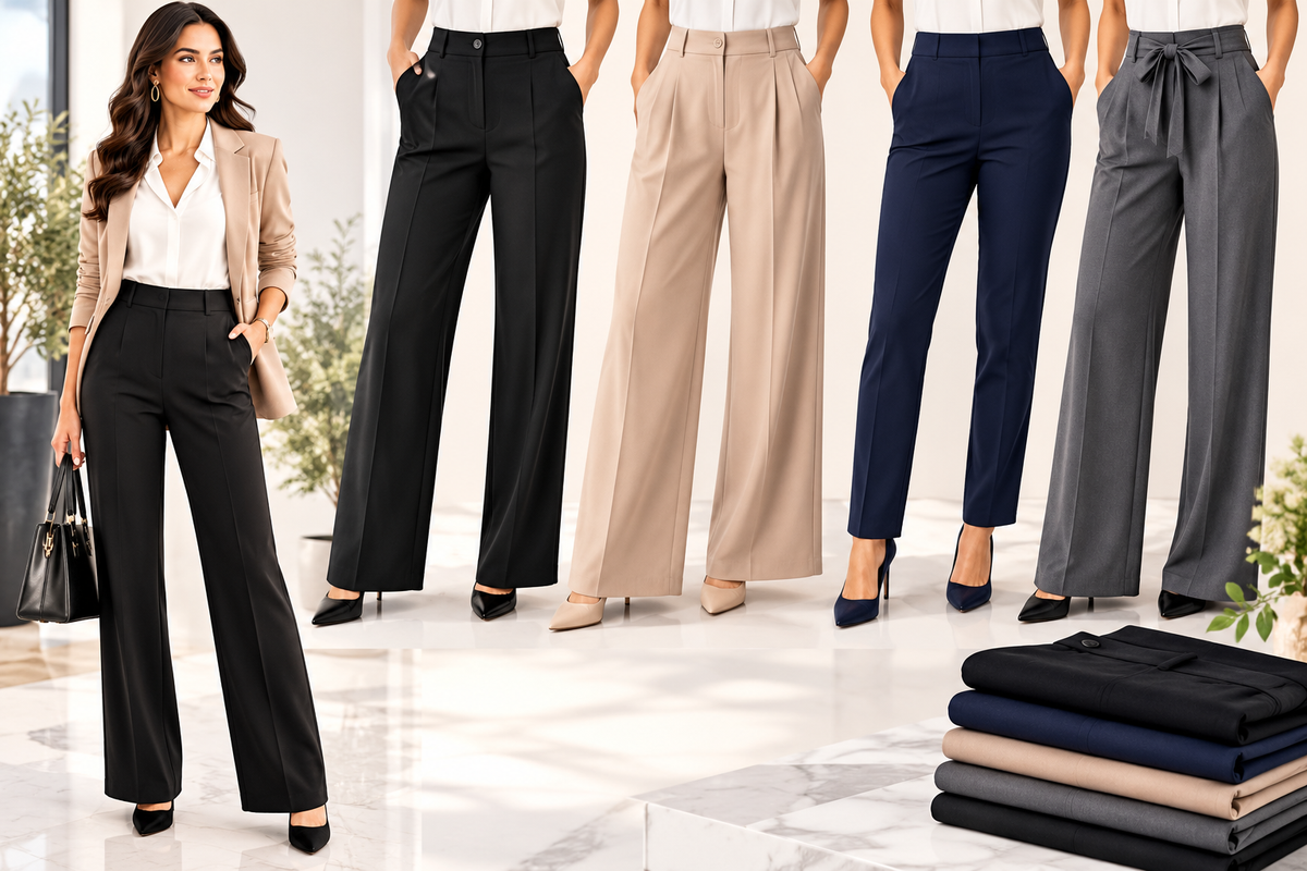 Pantalones formales de negocios para mujer