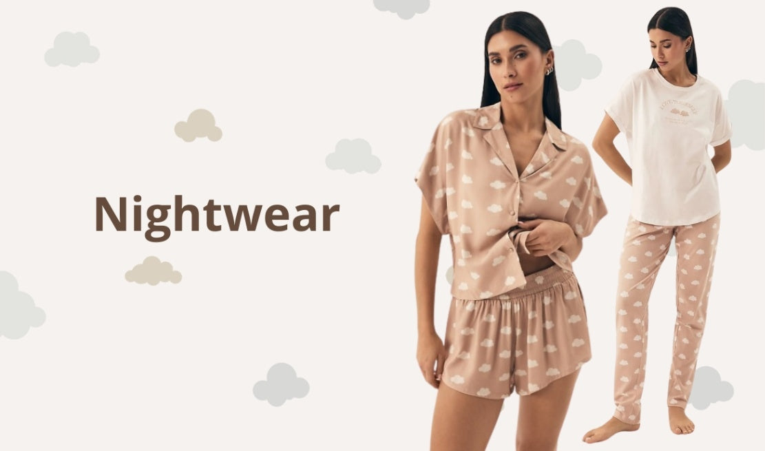 Explore our huge collection of women’s nightwear & sleepwear. Soft pajamas, chic nightdresses, and cozy designs for restful nights.