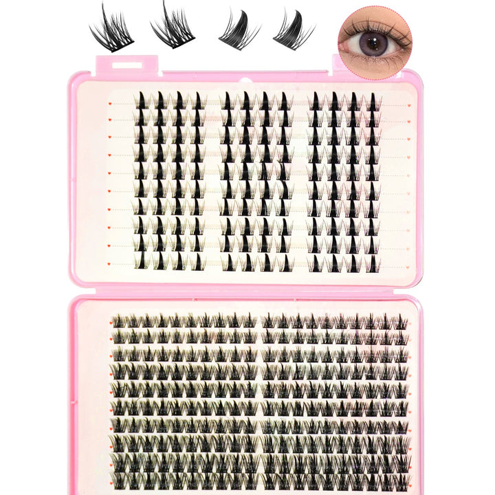 👁️✨ Multi-Style Hybrid False Eyelash Extension Set – Easy Apply Glam Lash Kit