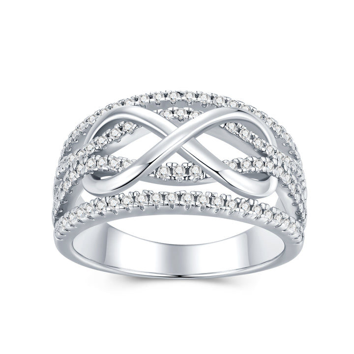 💍 Minimalist Moissanite Ring – Platinum-Plated S925 Silver (5.7g, Sizes 5–9) 💍