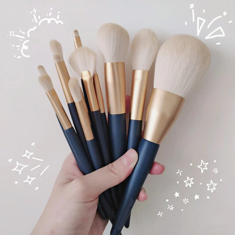 ✨ 12-Piece Soft Hair Makeup Brush Set — Eyeshadow, Blush & Powder Kit 💄