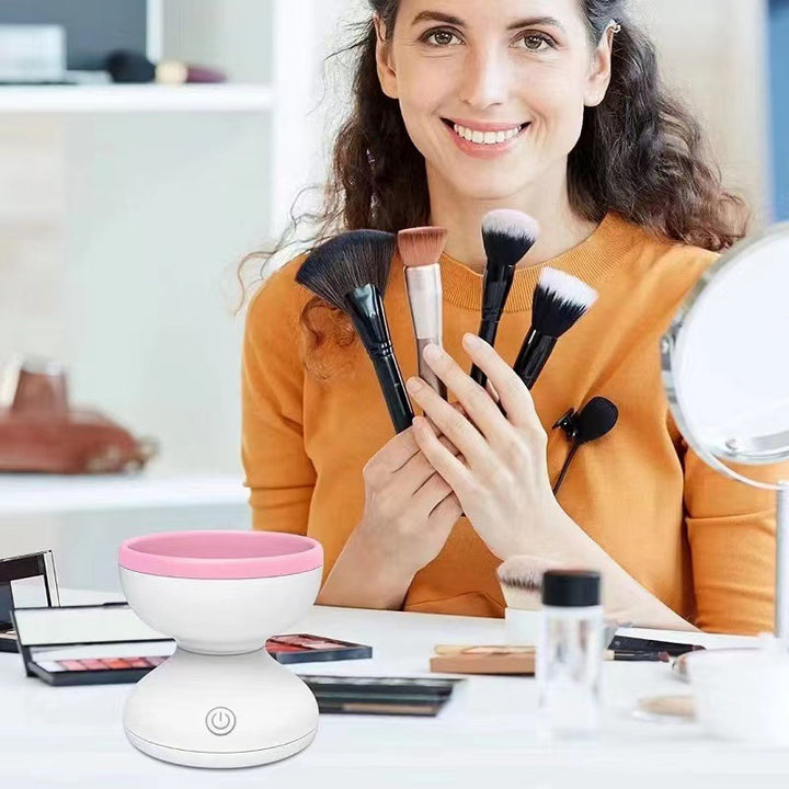 ✨ Portable USB Makeup Brush Cleaner — Automatic Washing Tool 💄🧼⚡