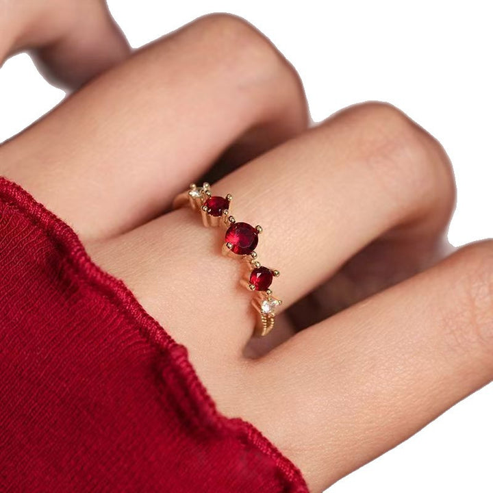 Women’s Adjustable French-Inspired Geometric Ring – Elegant Chanel Style Jewelry