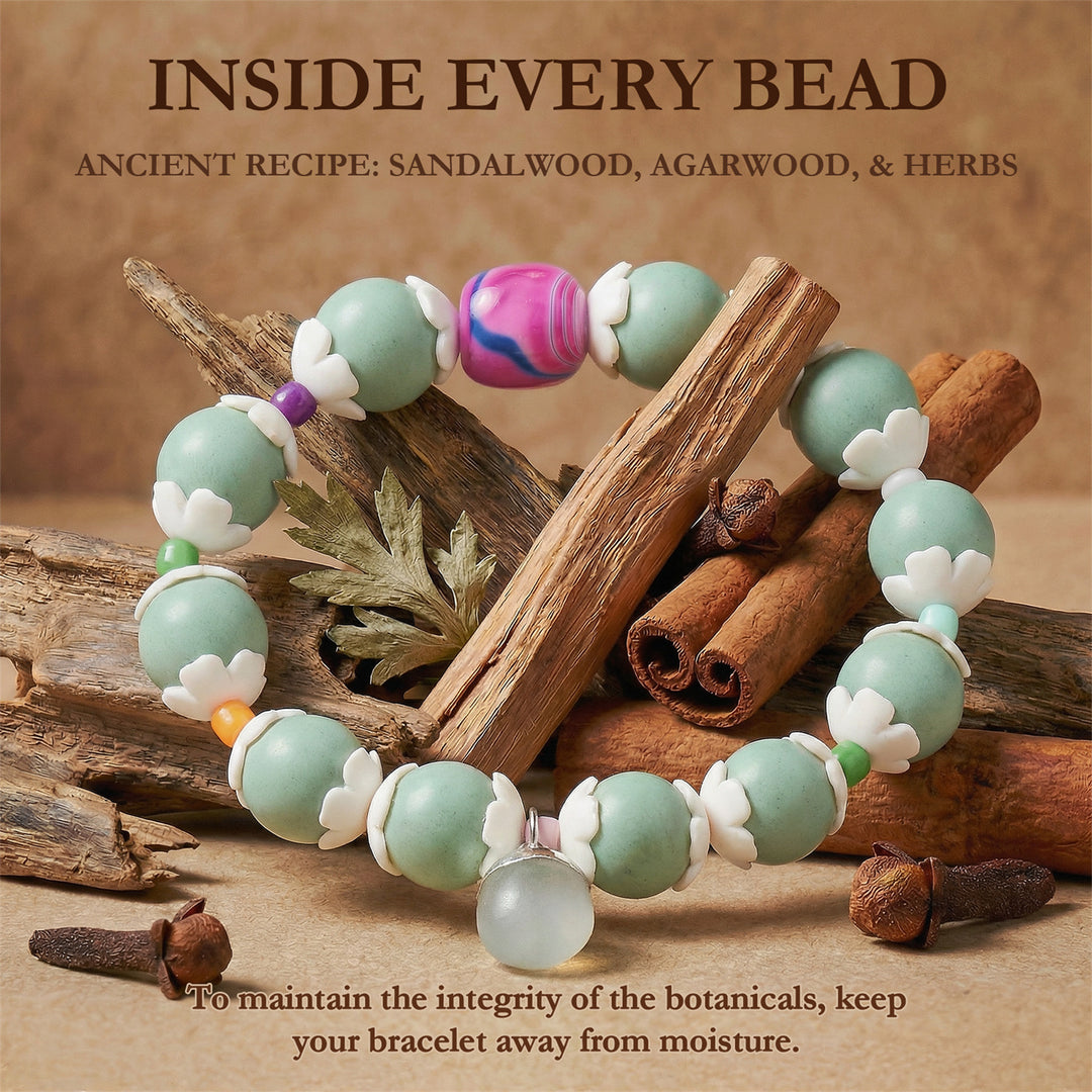Chinese Herbal Bead Bracelet – Lightweight Traditional Wellness Jewelry