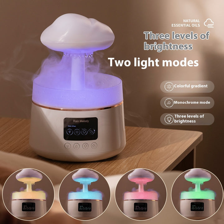 🌈☁️ Rainbow Atmosphere Cloud Humidifier | LED Mood Light Ultrasonic Diffuser