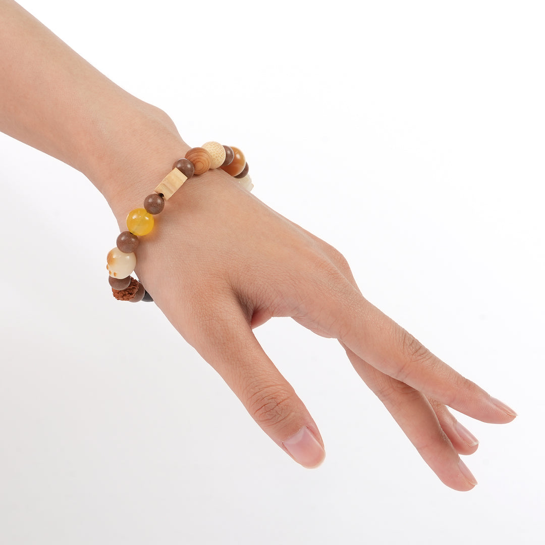 Chinese Herbal Bead Bracelet – Lightweight Traditional Wellness Jewelry