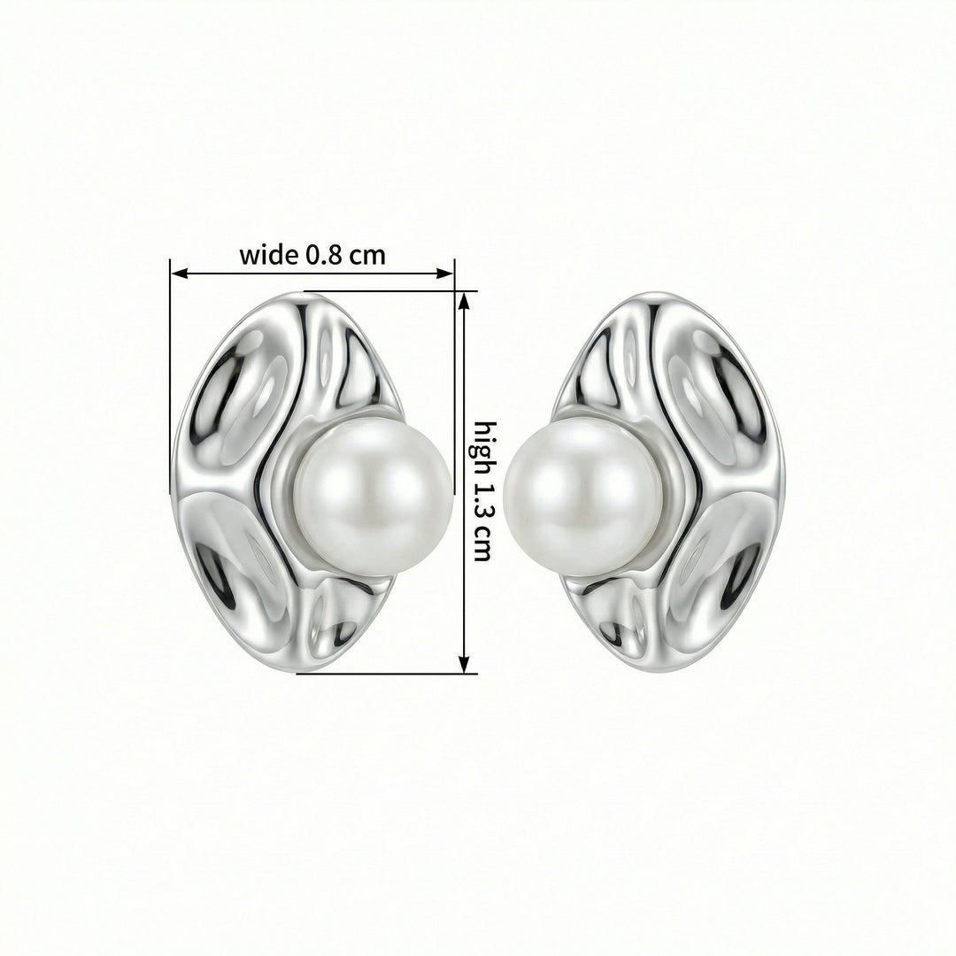 ✨ 925 Sterling Silver Organic Pearl Stud Earrings ✨