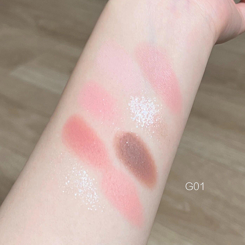 💖 Heart Eyeshadow Palette – All-in-One Matte, Blush & Highlight Makeup Set ✨