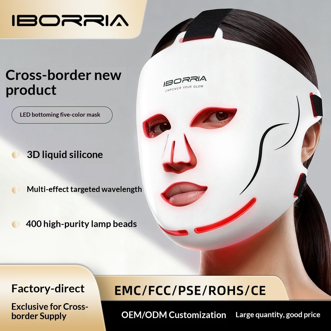 🔴✨ Silicone LED Red Light Photon Skin Rejuvenation Device | Facial Phototherapy Beauty Tool