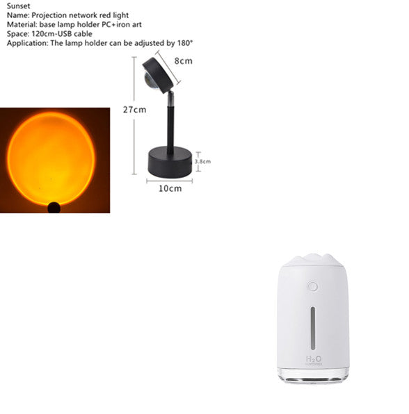 🌙💧 Night Light Ultrasonic Humidifier | USB Mini Air Purifier 🌿✨