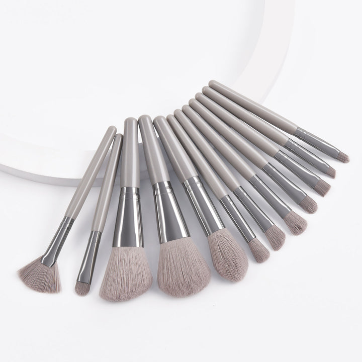 ✨ 12-Piece Portable Makeup Brush Set — Soft Nylon Beauty Tools 💄