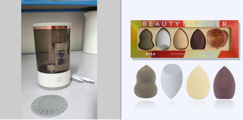 ✨ Portable Electric Makeup Brush Cleaner — USB Automatic Cleaning Machine 💄🧼⚡