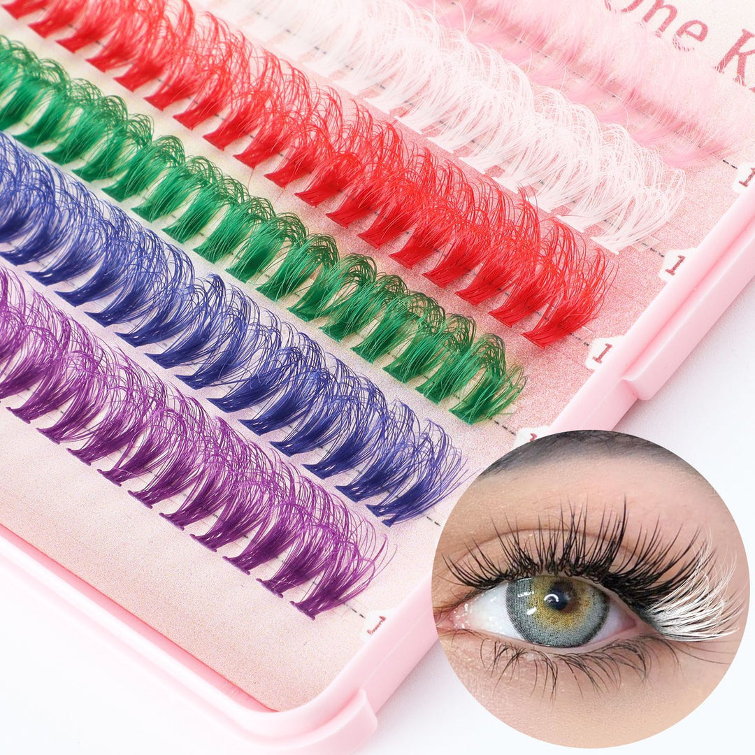 👁️✨ DIY Segmented Natural High-Volume Lash Kit – Large Cluster Set