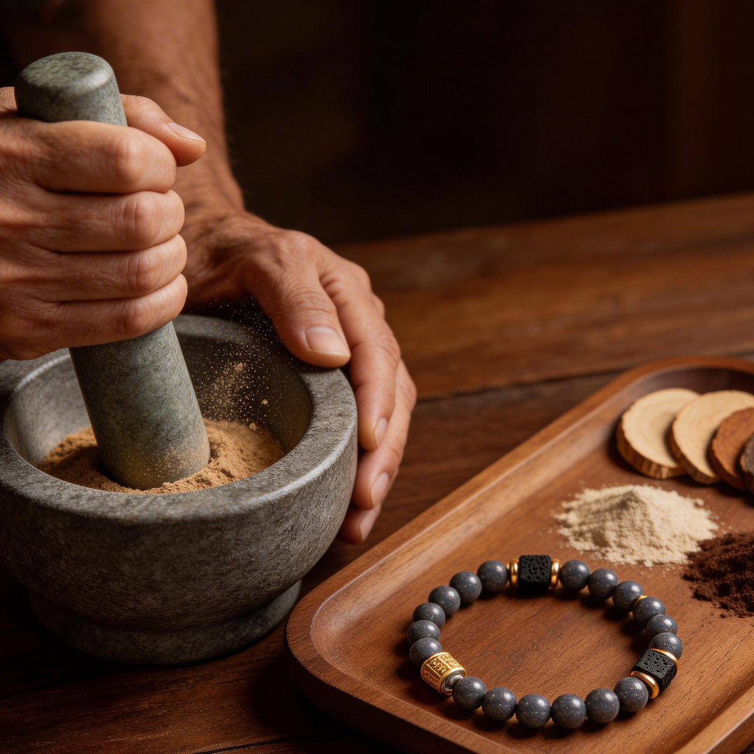 Chinese Herbal Bead Bracelet – Lightweight Wellness Jewelry