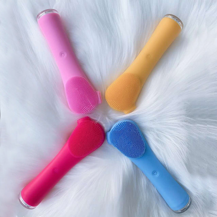 💖🧼 Pore Cleansing Silicone Ultrasonic Electric Facial Cleanser | Negative Ion Beauty Device