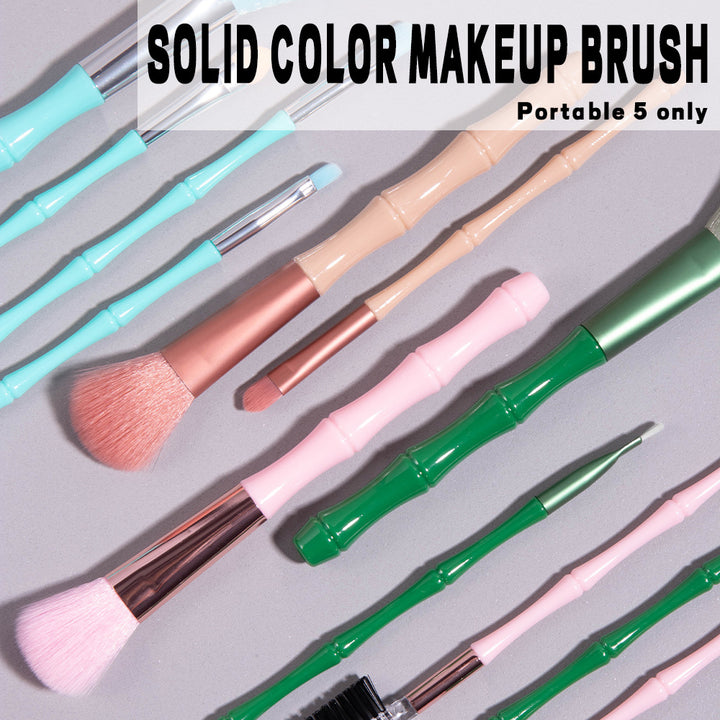 ✨ 5-Piece Portable Makeup Brush Set — Beauty Tools Kit 💄