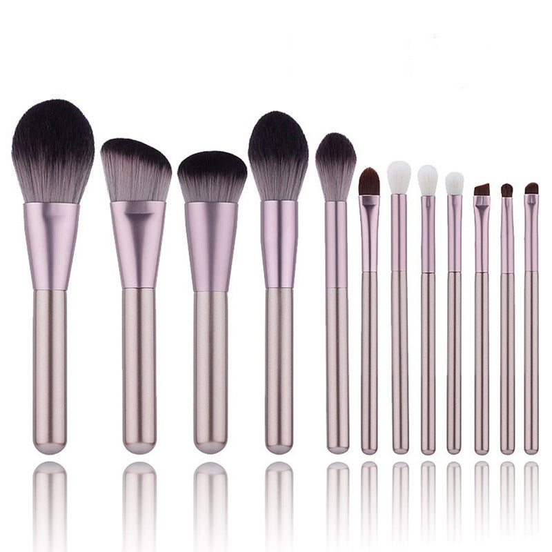 ✨ 12-Piece Small Grape Professional Makeup Brush Set — Super Soft Beauty Tools 💄🍇
