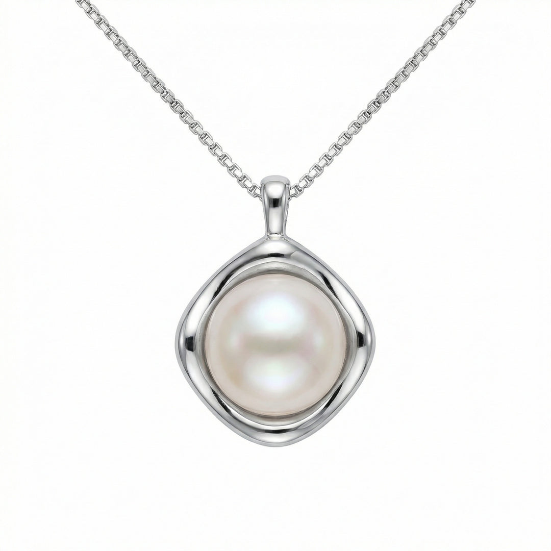 ✨ 925 Sterling Silver Pearl Necklace