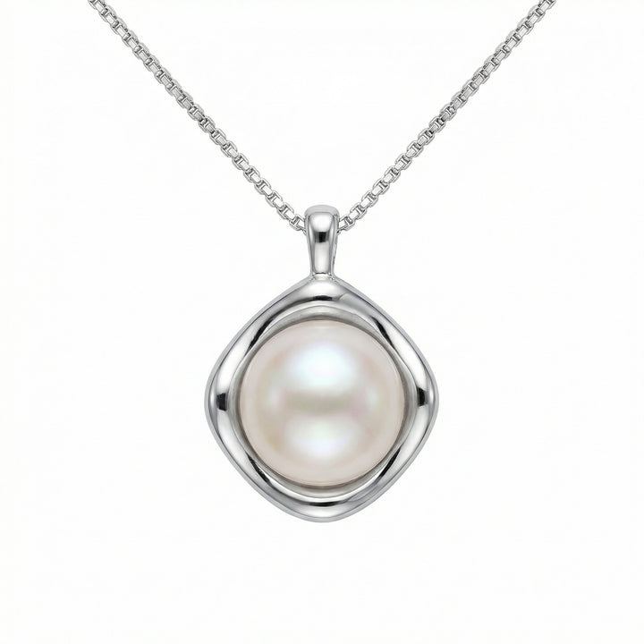 ✨ 925 Sterling Silver Pearl Necklace