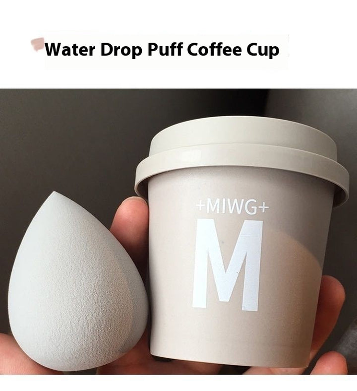 ☕💄 Coffee Canister Beauty Egg | Super Soft Wet & Dry Makeup Puff