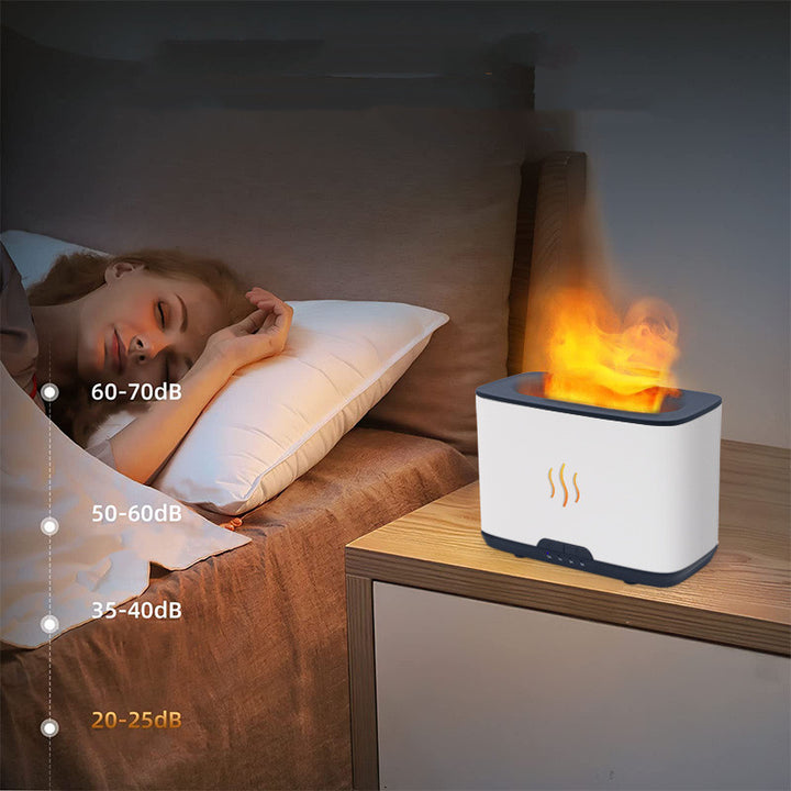 🔥💧 Flame Aromatherapy Humidifier | Large Capacity Desktop Ultrasonic Diffuser ✨