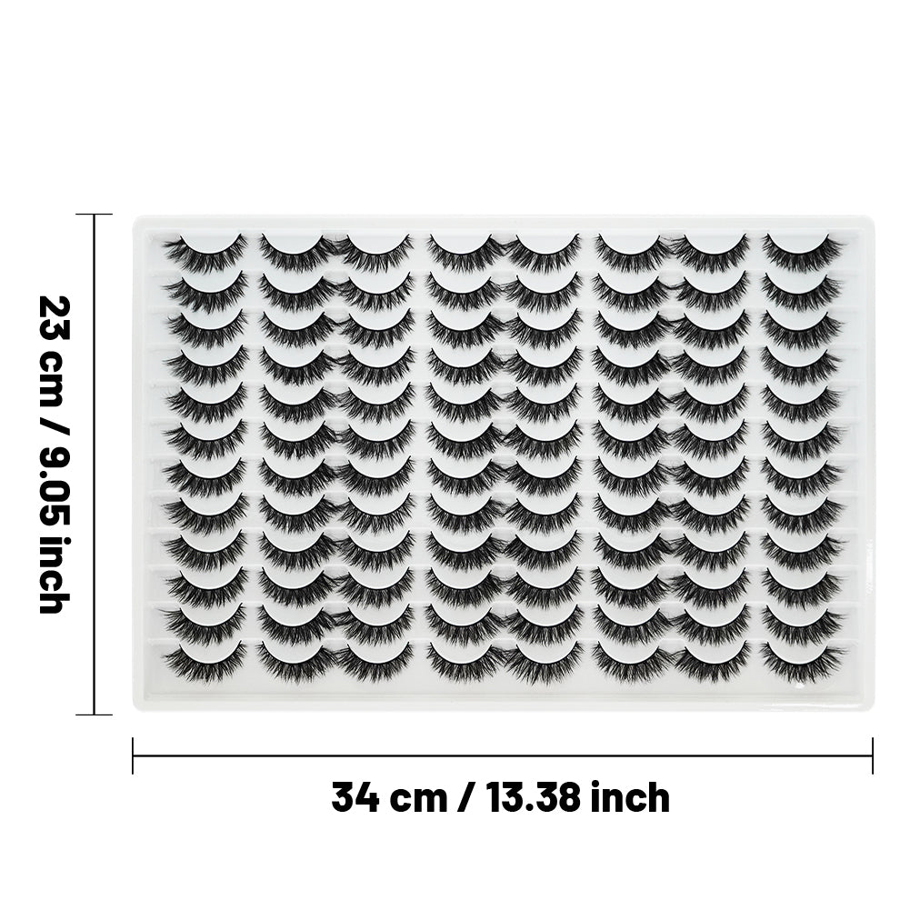 👁️✨ 3D False Eyelashes – Multi-Layered, Realistic, Soft & Comfortable