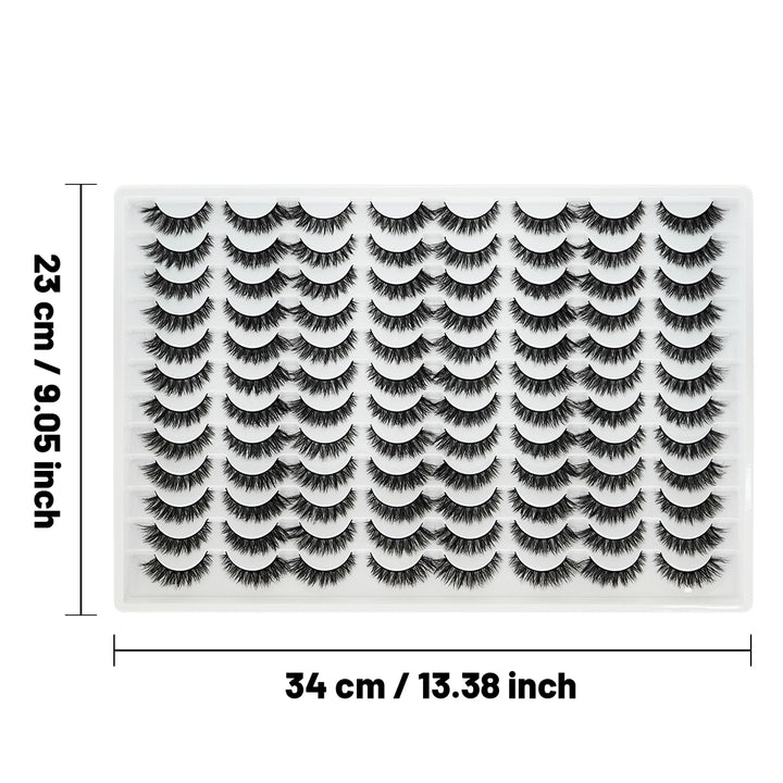 👁️✨ 3D False Eyelashes – Multi-Layered, Realistic, Soft & Comfortable