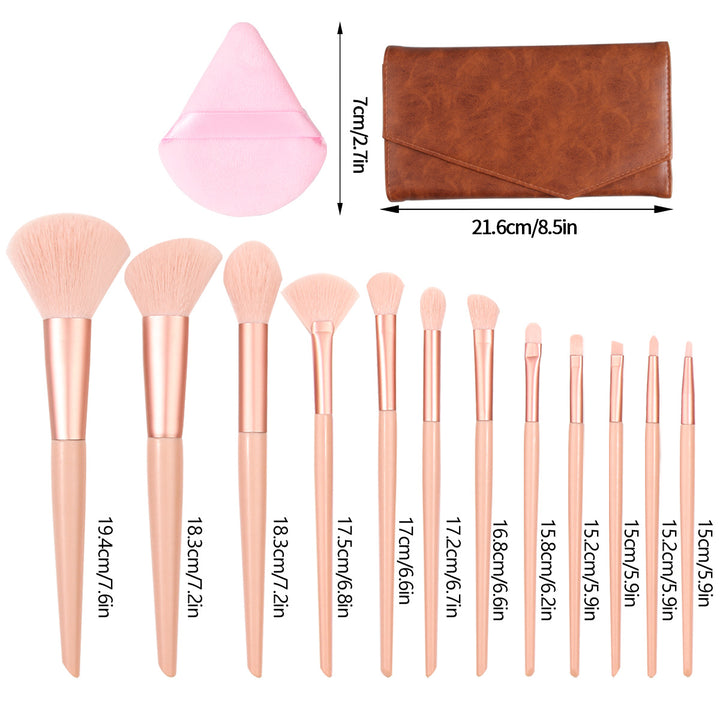 ✨ 12-Piece Soft Hair Makeup Brush Set — Beauty Tools Kit 💄💖
