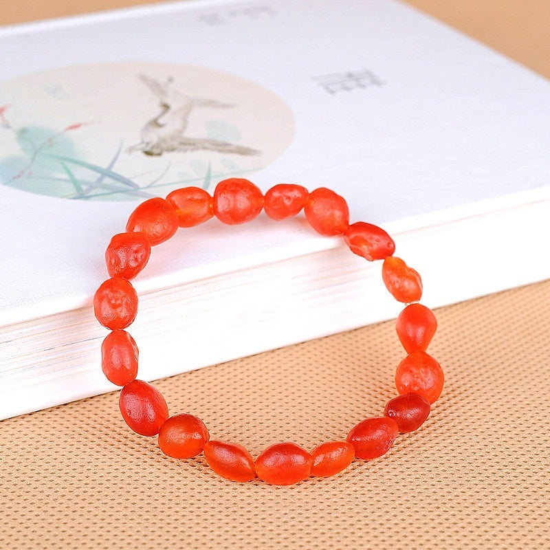 Colorful Agate Rough Stone Bracelet