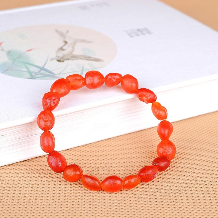 Colorful Agate Rough Stone Bracelet