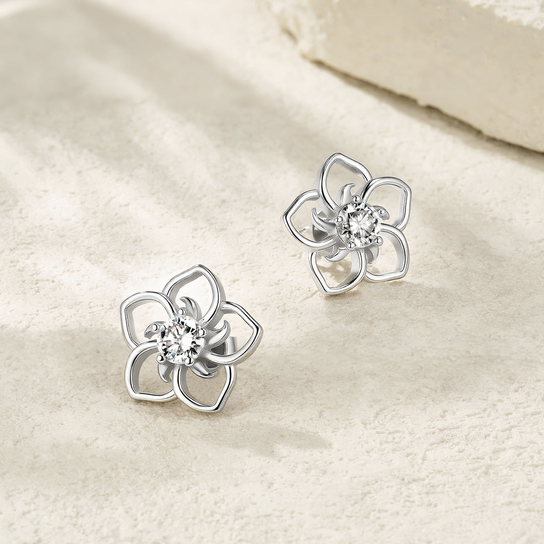 Luxury Minimalist 0.5 Carat Morganite Stud Earrings