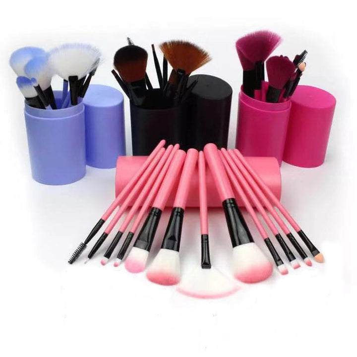 ✨ 12-Piece Makeup Brush Set — Blush, Eyeshadow & Highlighter Tools 💄