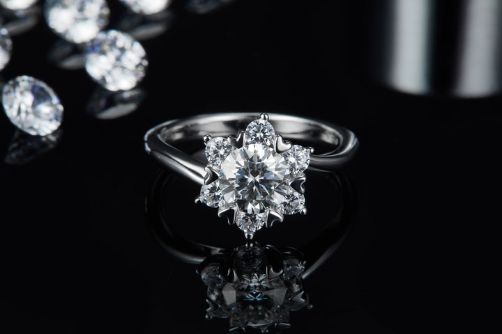 💎 1-Carat Moissanite Minimalist Ring – Platinum-Plated S925 Silver (3.2g, Sizes 5–9) 💎