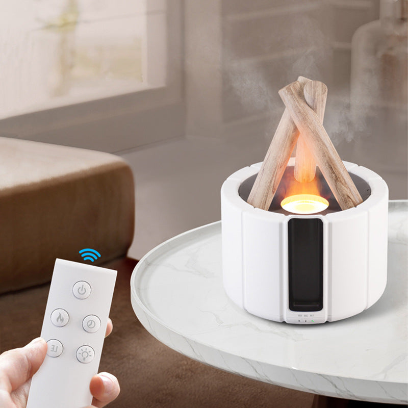 🔥 Simulated Flame Aromatherapy Machine | Ultrasonic Humidifier & Essential Oil Diffuser
